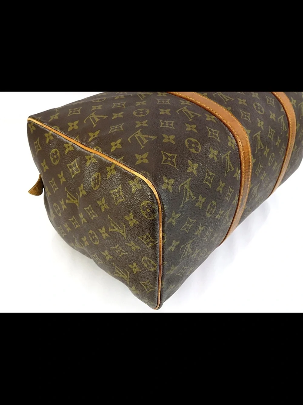 Louis Vuitton Brown & Tan Monogram Duffel Bag